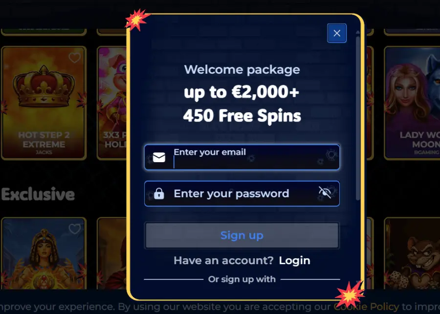 Gangstasinocasino login